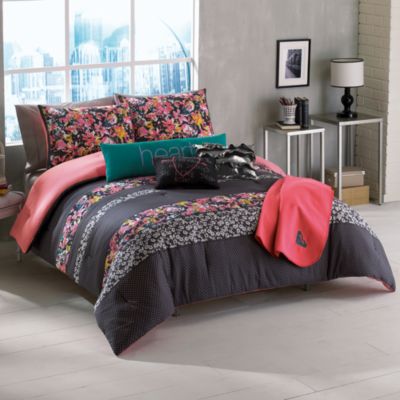 ... Floral Reversible Twin/Twin Extra Long Bed Set from Bed Bath & Beyond