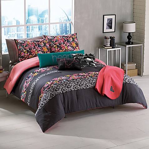 ... Floral Reversible Twin/Twin Extra Long Bed Set from Bed Bath & Beyond