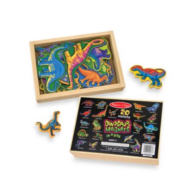 melissa & doug wooden dinosaur stamp set