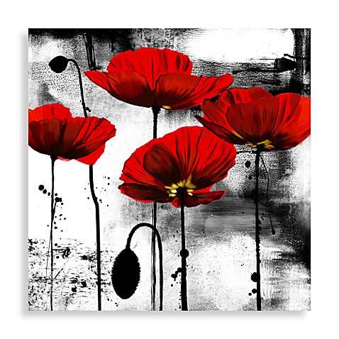 Line of Poppies Wall Art