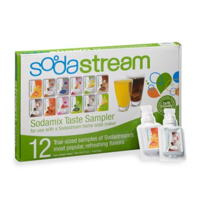 sodastream flavors sampler pack sodamix soda sparkling drink bedbathandbeyond