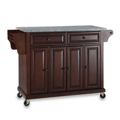 Crosley Rolling Kitchen Cart / Island with Solid Granite ...