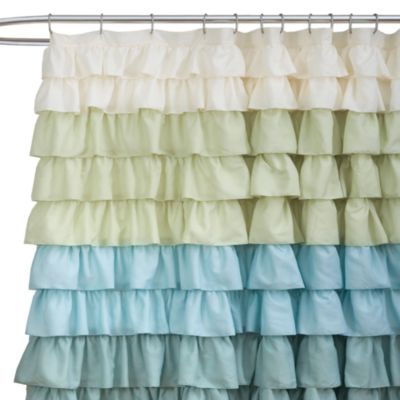 Ruffle Multi 72-Inch x 72-Inch Shower Curtain