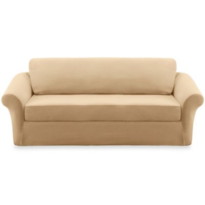 slipcover piece stretch sofa sterling sure cream