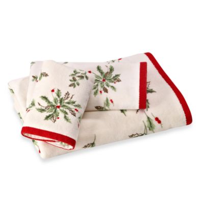 Lenox® Holiday™ Bath Towels, 100% Cotton - Bed Bath & Beyond