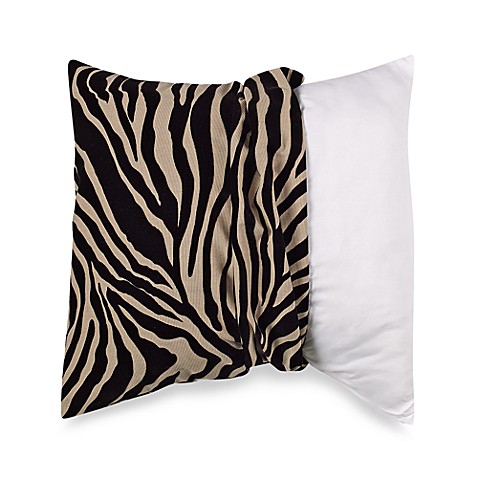 Buy MYOP 20-Inch Square Toss Pillow Cover in Zebra from Bed Bath & Beyond