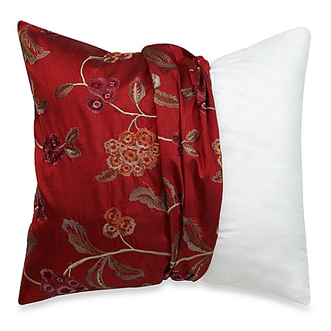 MYOP Covent Gardens Square Throw Pillow Cover in Red/Gold - Bed Bath & Beyond