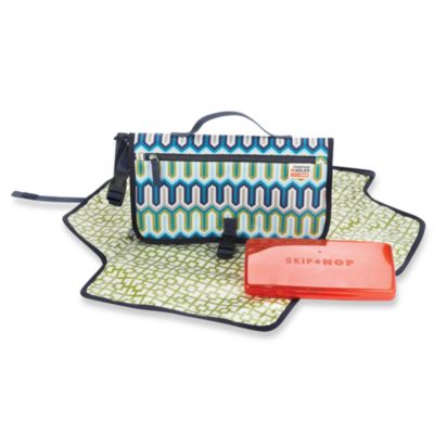 Jonathan Adler forSKIP*HOP&reg; Pronto Diaper Changing Station - Blue Chevron