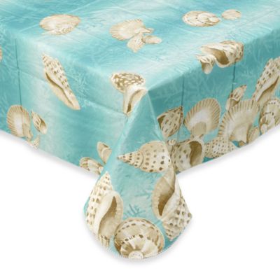 Seashell Vinyl Tablecloth