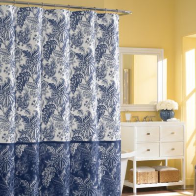 Bombay™ Blueport 72-inch X 72-inch Fabric Shower Curtain - Bed Bath 