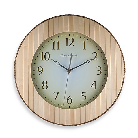 Buy Bamboo Wall Clock from Bed Bath & Beyond