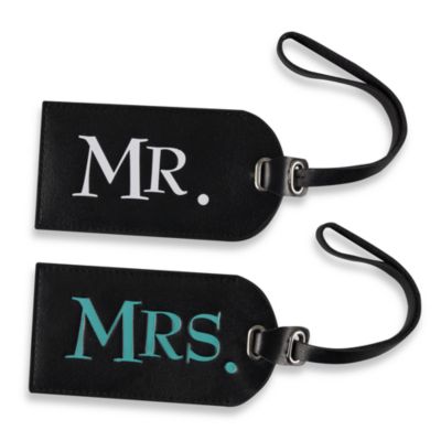 mr and mrs luggage straps