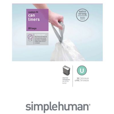 bed bath and beyond simplehuman trash bags