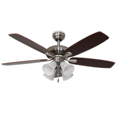 brushed dorset nickel ceiling inch fan light bedbathandbeyond