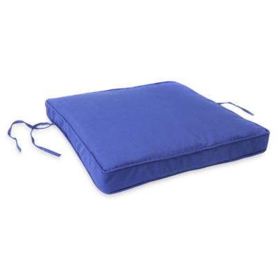 Jordan 19.5-Inch Square Seat Cushion in Admiral Pacific Blue