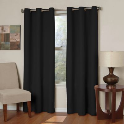 Insola Mandalay Microfiber Grommet Blackout Window Curtain Panels