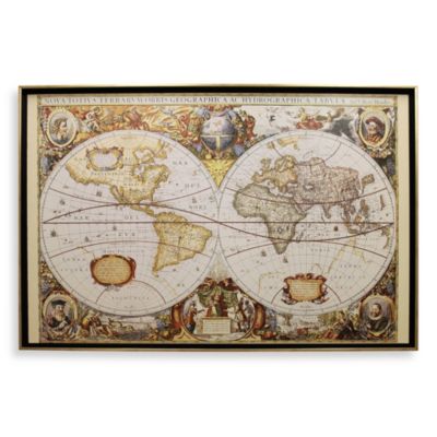 Buy Large Old World Map Wall Art from Bed Bath & Beyond