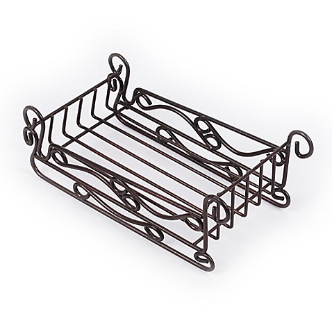 guest towel holder bronze