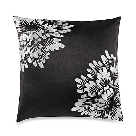 Corner Bloom Black Throw Pillow - Bed Bath & Beyond