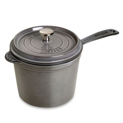 Buy Staub 3-Quart Saucepan with Lid in Graphite from Bed Bath & Beyond