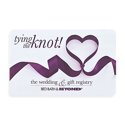 tying the knot! Ribbon Heart Gift Card $25 - BedBathandBeyond.com
