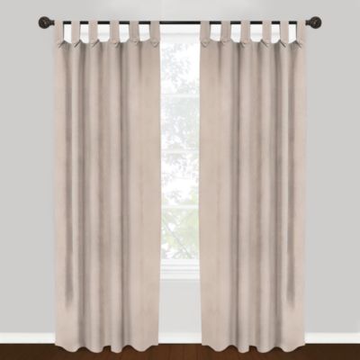 ... Vintage House Brighton Tab Top 84-Inch Window Curtain Panel in Beige