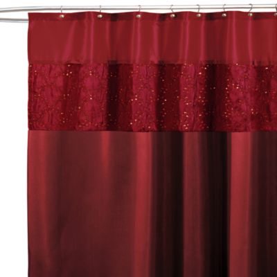 Maria Red 72-Inch x 72-Inch Shower Curtain