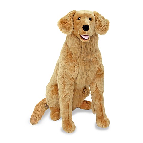 Plush > Melissa & Doug® Golden Retriever Dog Giant Stuffed Animal from Buy Buy Baby