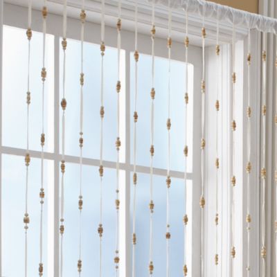 Croscill?? Bamboo Bead Jewelry Window Curtain Panel - Bed Bath & Beyond