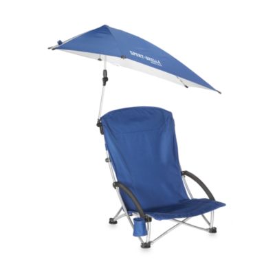 Sport-Brella™ Beach Chair with Canopy in Blue - Bed Bath & Beyond