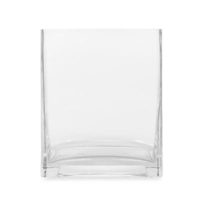 Buy 6-Inch Square Clear Glass Vase from Bed Bath & Beyond