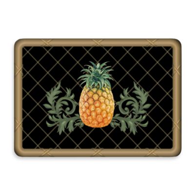 Bungalow Flooring New Wave 22Inch x 31Inch Pineapple Lattice Black 