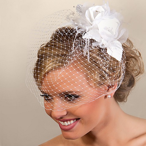 Buy Double Rose White Cage Bridal Veil from Bed Bath & Beyond