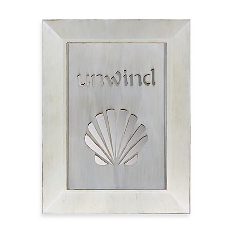 Stenciled Shell Plaques