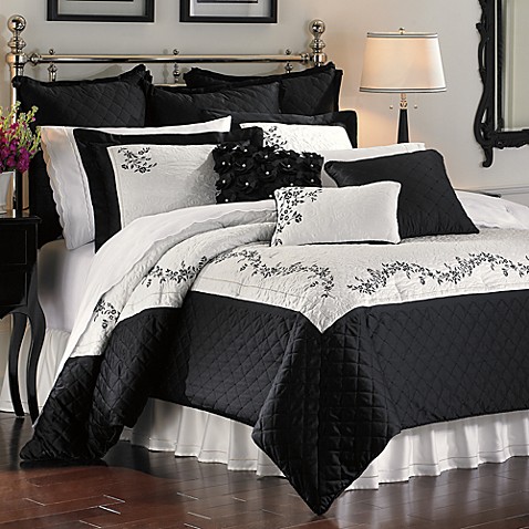 Buy Black and White Comforter Sets Queen from Bed Bath & Beyond