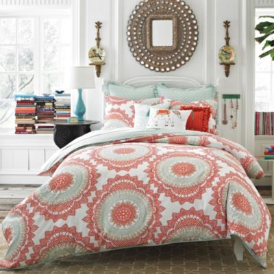 Buy Aqua and Coral Bedding from Bed Bath & Beyond