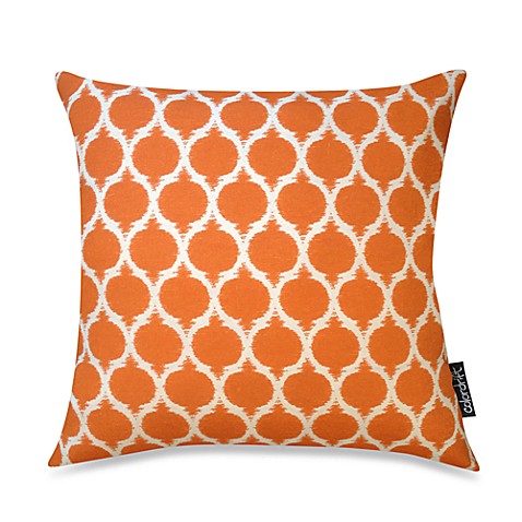 Moroccan Recycled 20-Inch Square Throw Pillow in Orange - Bed Bath & Beyond
