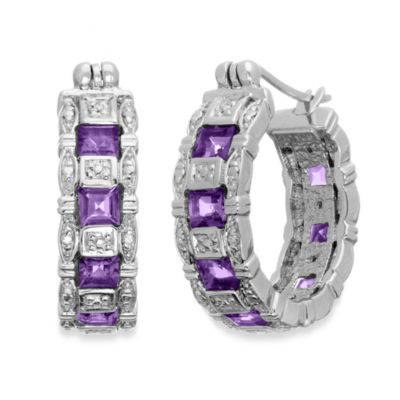 Eternities by Carol Brodie™ Amethyst Hoops