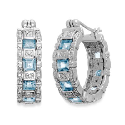 Eternities by Carol Brodie™ Blue Topaz Hoops