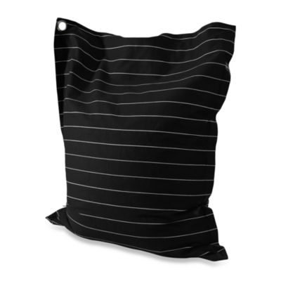 Powell Anywhere Bean Bag Chair in Black/White Stripes ...