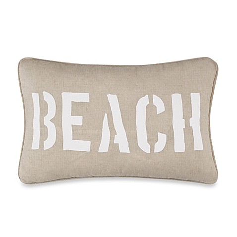 Solid Seashell Blue Oblong Throw Pillow - Bed Bath & Beyond