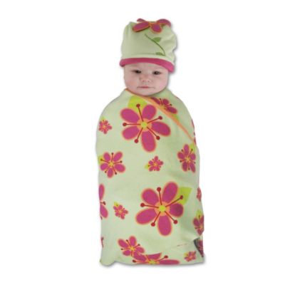 Sozo® Posies Swaddle Blanket and Cap Set