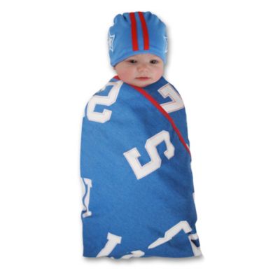 Sozo® All Star Swaddle Blanket and Cap Set
