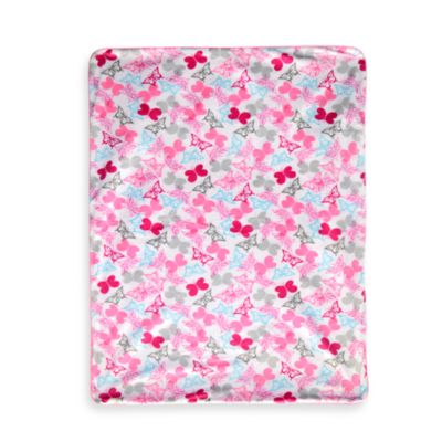 Just Born® Butterfly Pink Valboa Blanket