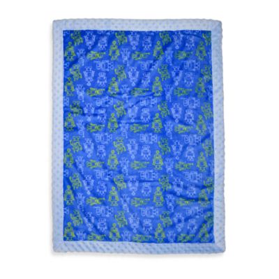 Just Born® Robot Print Valboa Blanket