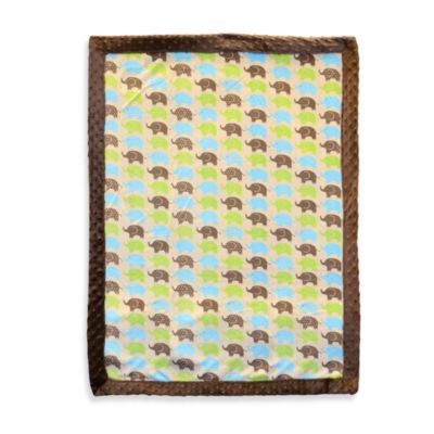 Just Born® Elephant Print Valboa Blanket