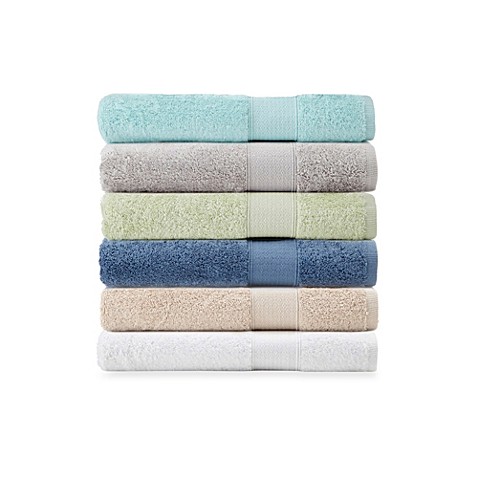 Tile Border Pima Cotton 3-Piece Towel Set - Ash