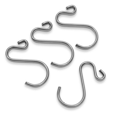 Interdesign® Axis Shower Hook With Loop In Silver (set Of 12) - Bed 