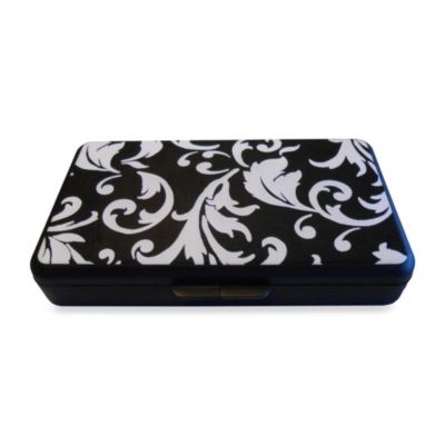 K Quinn Designs Black/White Damask Wipe Clutch