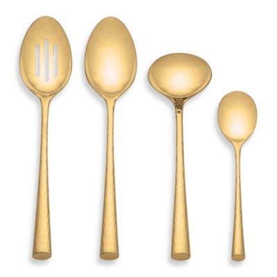 lenox utensils serving Hostess by 4 Caviar Lenox® Set  Gold Piece Imperial Marchesa